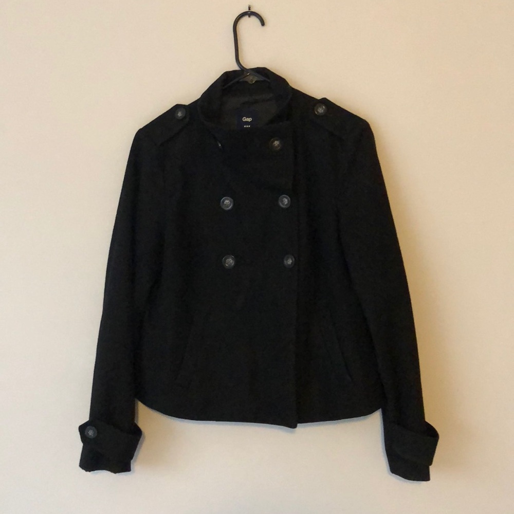 Black pea coat